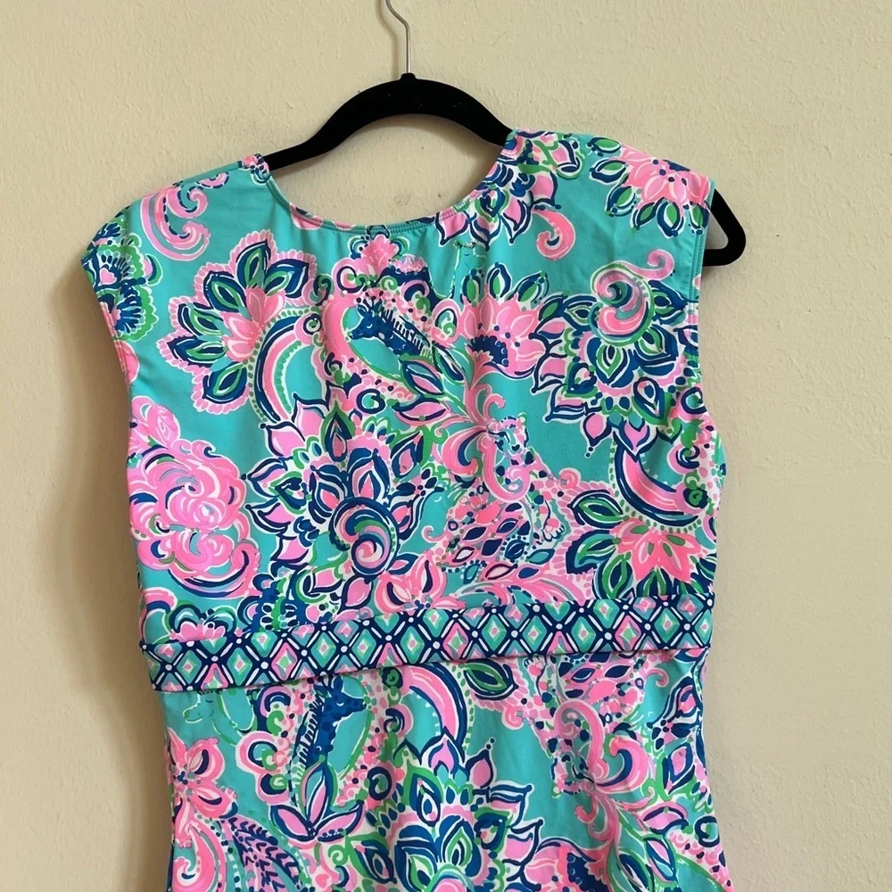 Lilly Pulitzer Imogen Swimsuit Jungle Horizon Size 12 - Picture 9 of 9